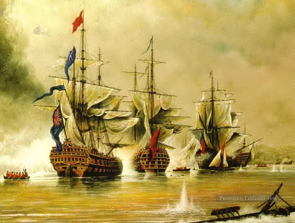 Navire de guerre Navire de guerres Peintures à l'huile